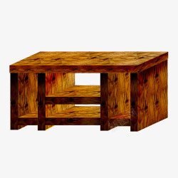 实木桌模型素材