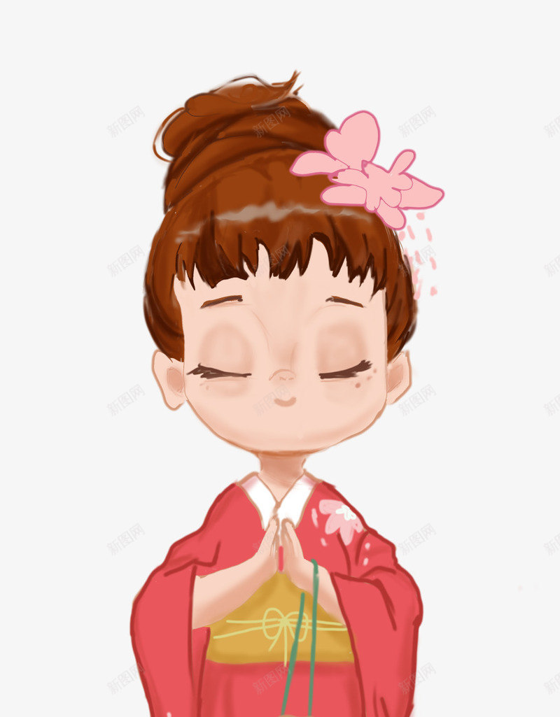 粉衣服女性png免抠素材_新图网 https://ixintu.com 女孩 女性 女生 日本 粉衣服