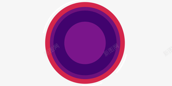 彩色圆圈框png免抠素材_新图网 https://ixintu.com 圆圈 层次 彩色 炫酷 装饰