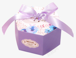 喜糖包紫色欧式创意礼盒喜糖包高清图片