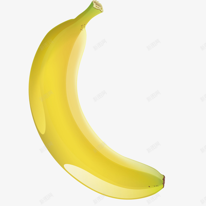 艺术黄色香蕉食物png免抠素材_新图网 https://ixintu.com 手绘 果子 模型 水果餐饮食物 甜品