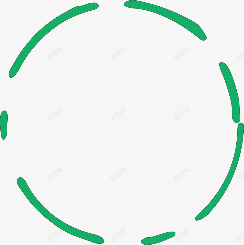 绿色圆圈虚线圆png免抠素材_新图网 https://ixintu.com 圆圈 圆圈素材 矢量虚线圆素材 虚线圆 虚线圆元素 虚线圆矢量 虚线圆素材