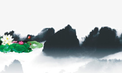 荷花中国风素材