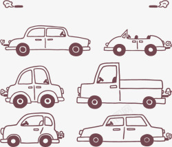 交通工具素描手绘小汽车高清图片