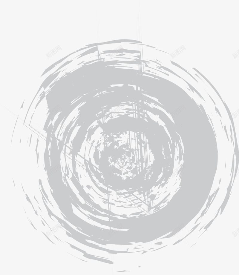 灰色线条圆圈png免抠素材_新图网 https://ixintu.com 圆圈图案 斑斓线条 灰色圆圈 简约圆环 线条光圈