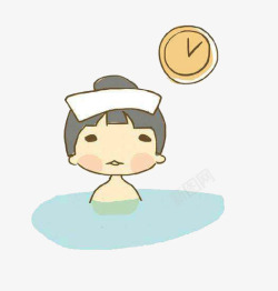 喝茶时间日本温泉泡澡时间高清图片