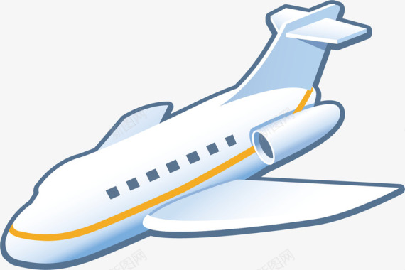 PPT创意旅游飞机图标矢量图图标