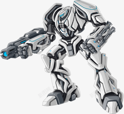 战斗机器人png免抠素材_新图网 https://ixintu.com 卡通机器人 智能机器人 未来科技 机器人模型