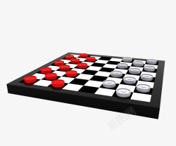 黑白棋盘素材