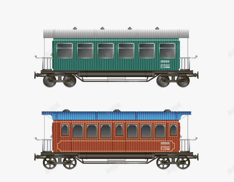 火车png免抠素材_新图网 https://ixintu.com 交通工具 模型 火车 车厢