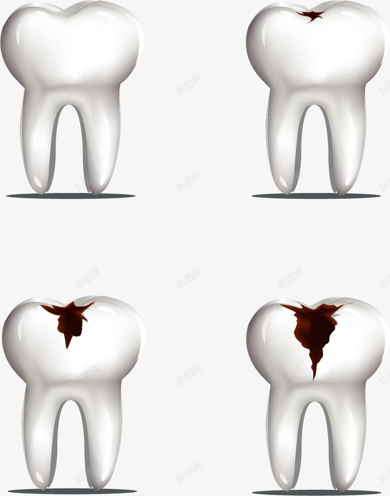 手绘蛀牙png免抠素材_新图网 https://ixintu.com 健康 手绘 蛀牙