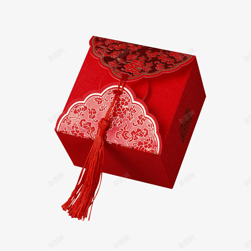 红色糖盒片png免抠素材_新图网 https://ixintu.com 喜糖 婚庆喜糖 婚庆道具 实物图 礼盒 糖盒 糖盒设计