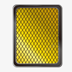 鐭噺姹戒慨黄色矩形汽车滤芯矢量图图标高清图片