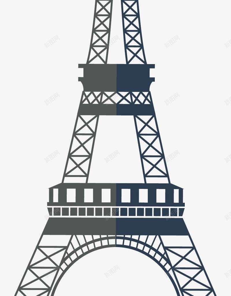 埃菲尔铁塔模型png免抠素材_新图网 https://ixintu.com 世界名著 埃菲尔铁塔 模型 矢量素材 铁塔