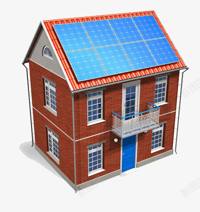 两层楼房模型png免抠素材_新图网 https://ixintu.com 屋顶 房屋 楼房 模型
