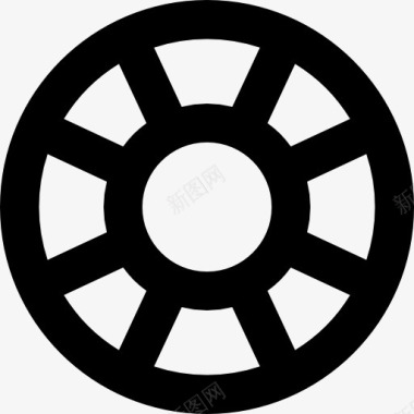 轮或窗口的圆形图标图标