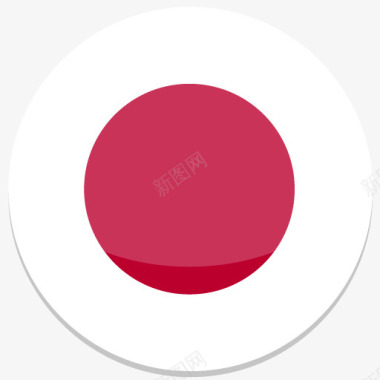 日本平圆世界国旗图标集图标