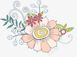 手绘文艺花卉花朵素材