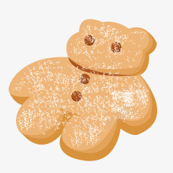 小熊饼干模型素材