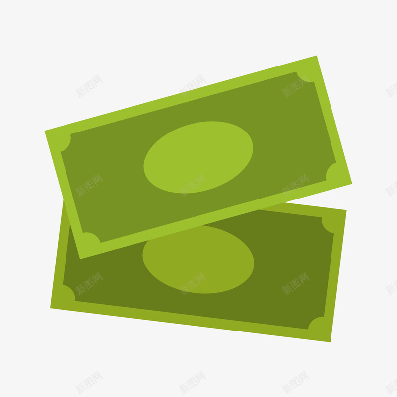 绿色的钞票模型矢量图ai免抠素材_新图网 https://ixintu.com 日常 模型 绿色 绿色模型 钞票 钞票模型 矢量图