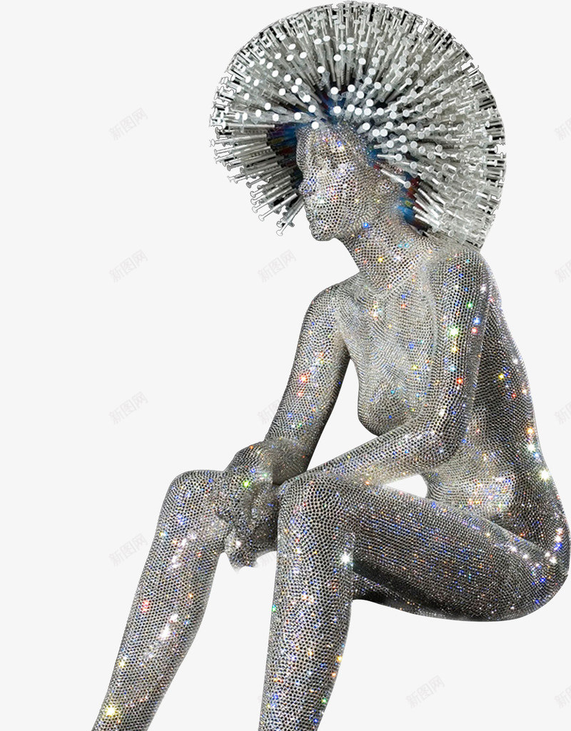 创意雕刻人物png免抠素材_新图网 https://ixintu.com 3d模型 女人 时尚 潮流 艺术 装饰