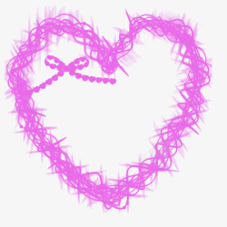 浪漫照片AE紫色蝴蝶结边框高清图片