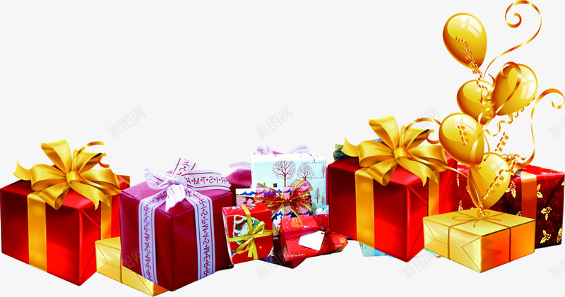 节日圣诞手绘礼盒png免抠素材_新图网 https://ixintu.com 圣诞 礼盒 节日