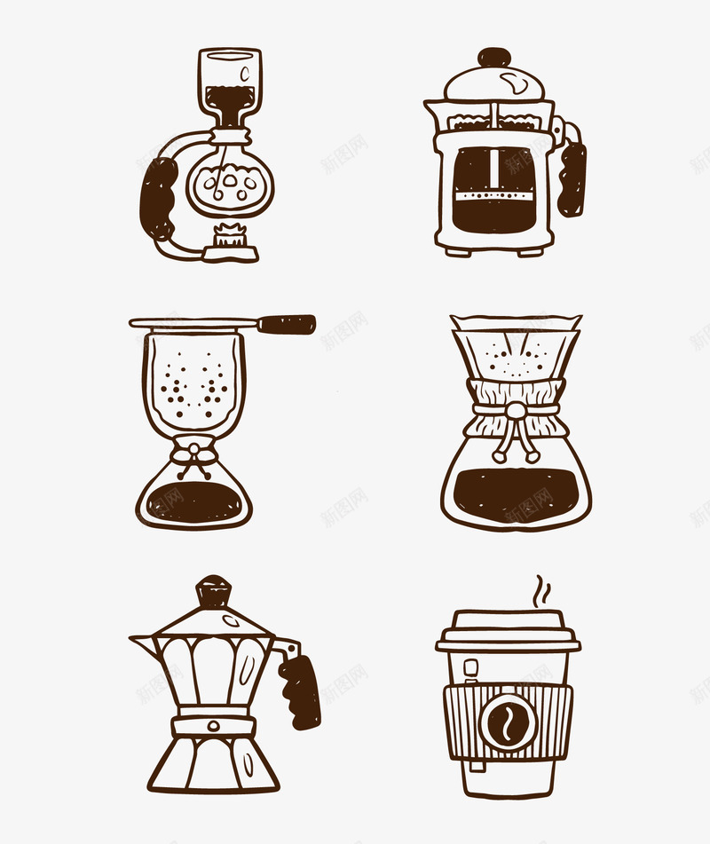 手磨半自动咖啡机矢量图ai免抠素材_新图网 https://ixintu.com 半自动咖啡机 咖啡制作 咖啡机 咖啡机结构模型 手磨咖啡机 电器 矢量图