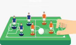 阵型模型足球比赛阵型矢量图高清图片