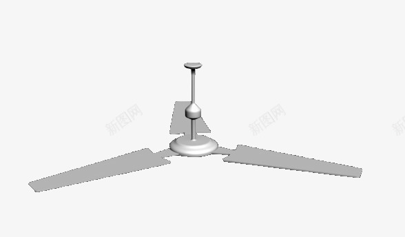 3D模型吊扇png免抠素材_新图网 https://ixintu.com 吊扇 吊扇灯 夏天 电器 电扇 电风扇 风扇