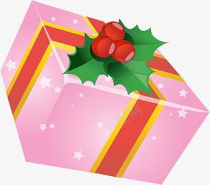 粉色礼盒圣诞节png免抠素材_新图网 https://ixintu.com 圣诞节 礼盒 粉色 素材