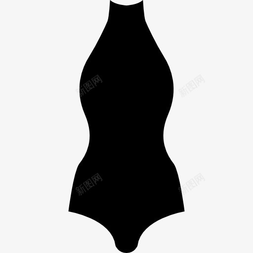 泳装图标png_新图网 https://ixintu.com 形状 时尚 泳衣 游泳 游泳衣 衣服 黑色