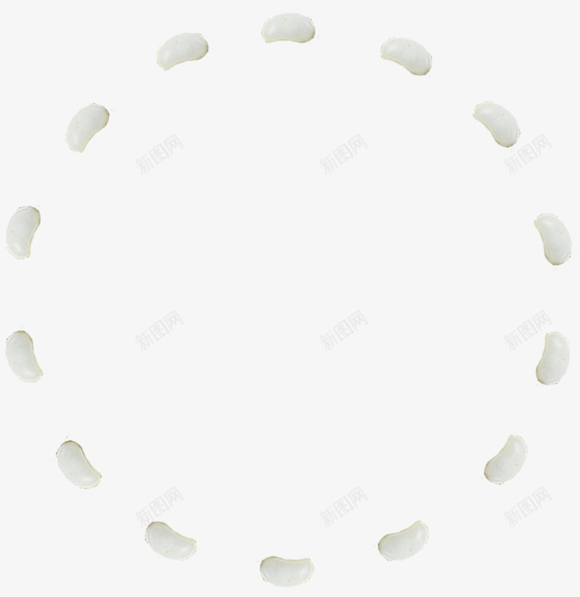 白色点点围成的圆形png免抠素材_新图网 https://ixintu.com 圆 圆圈 圆形 白色