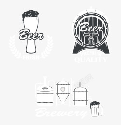 啤酒节图标时尚啤酒图标标签高清图片