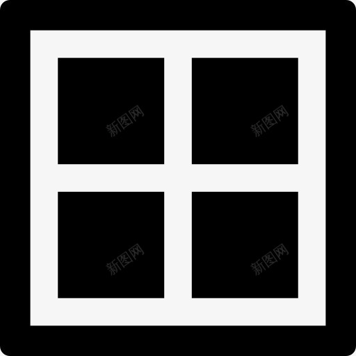 四个正方形框架形状图标png_新图网 https://ixintu.com 仪表界面 四 广场 形状 正方形标 窗口 符号