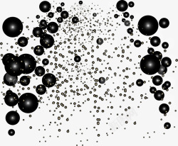 密集气泡卡通黑色气泡高清图片