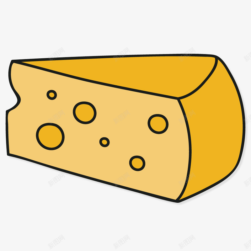 形状奶油块png免抠素材_新图网 https://ixintu.com 奶酪 手绘 模型 甜品 食物