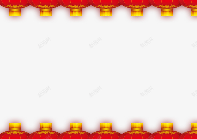 灯笼边框psd免抠素材_新图网 https://ixintu.com 免抠 灯笼 素材 边框