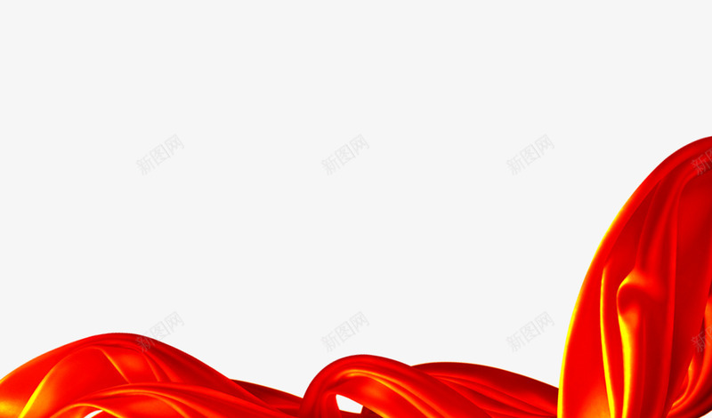 红丝带png免抠素材_新图网 https://ixintu.com 丝带 丝绸 红丝带