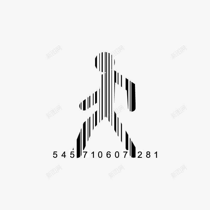 小人式二维码png免抠素材_新图网 https://ixintu.com 二维码 娱乐 小人 黑白