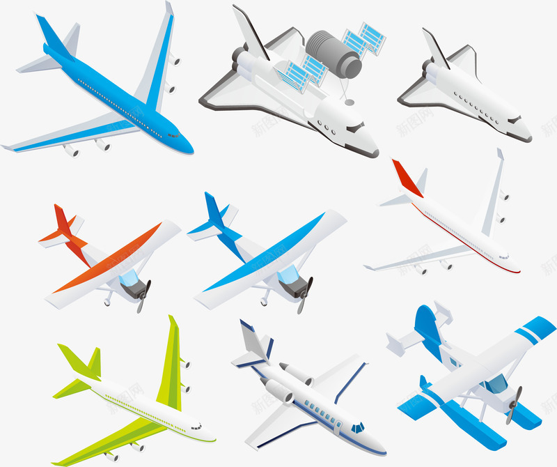 飞机模型矢量图ai免抠素材_新图网 https://ixintu.com 模型 模型飞机 矢量素材 飞机模型 飞机素材 矢量图
