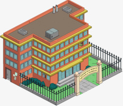 三维床模型三维模型学校建筑高清图片