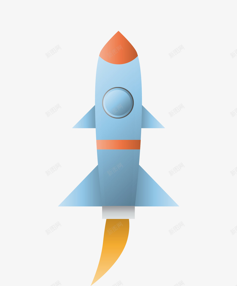 飞快的火箭矢量图ai免抠素材_新图网 https://ixintu.com 卡通 手绘 模型 火箭 设计 速度快 飞行 矢量图