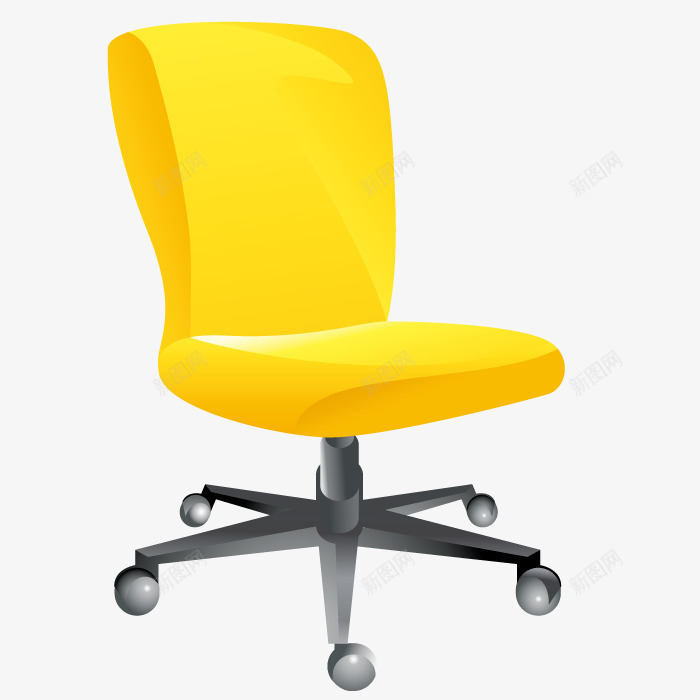 模型椅子png免抠素材_新图网 https://ixintu.com 产品实物 办公椅 座椅 旋转椅子
