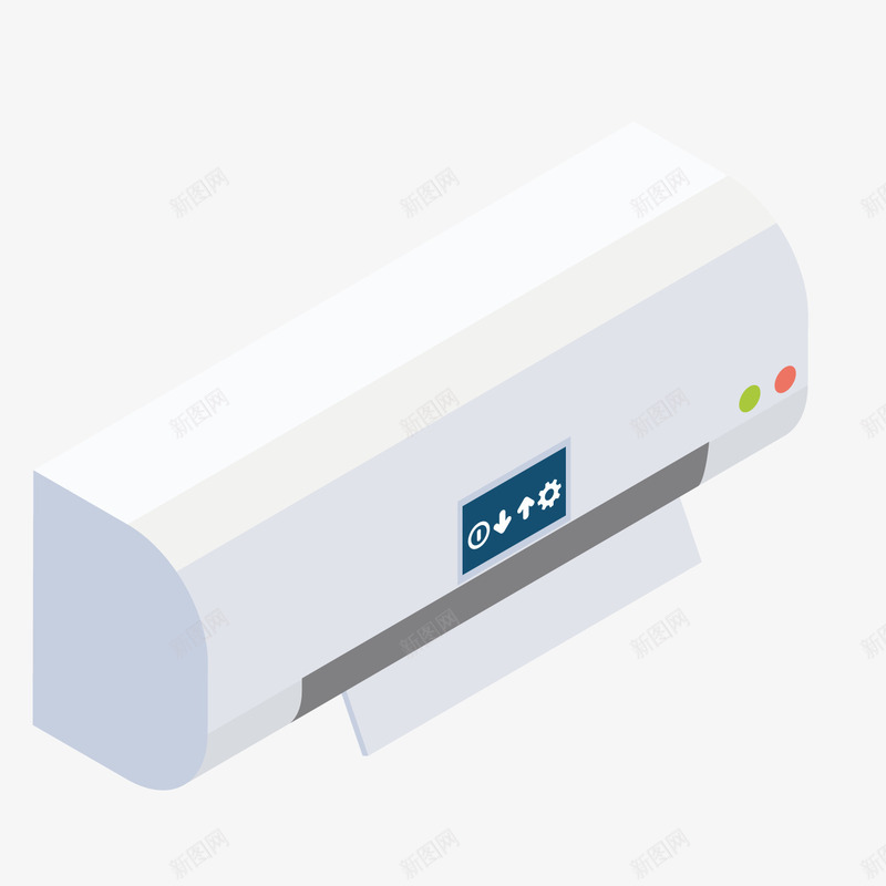 白色空调png免抠素材_新图网 https://ixintu.com 声波 数码 智能 智能网络 汽车 汽车空调 网络 记子 高科技
