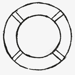 手绘线条圆圈图案素材