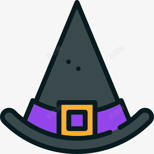 女巫图标png_新图网 https://ixintu.com 万圣节服装 党 女巫的帽子 狂欢节