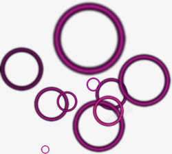 紫色浪漫圆圈重叠素材