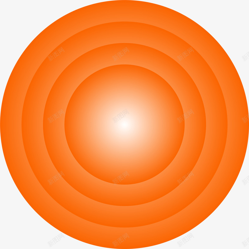 橙色简约圆圈png免抠素材_新图网 https://ixintu.com 免抠PNG 图案 圆圈 橙色 简约 花纹 边框纹理