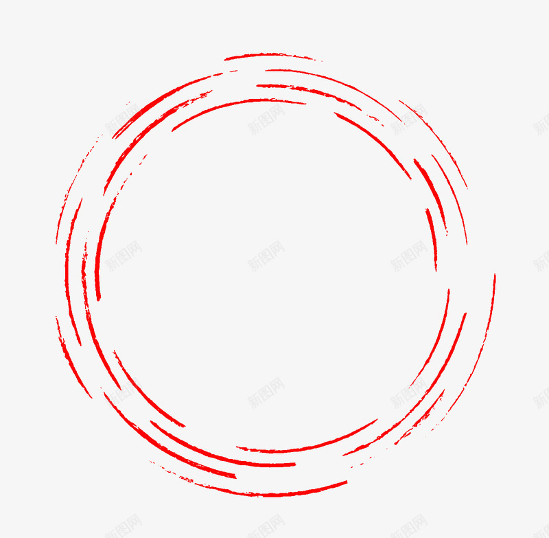 手绘抽象红圈png免抠素材_新图网 https://ixintu.com PNG 元素 几何 圆圈 手绘 手绘红圈 抽象 笔触 红圈